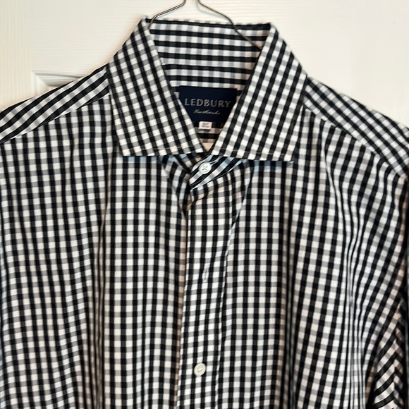 Ledbury Other - Ledbury men’s dress shirt. Black and white gingham shirt.